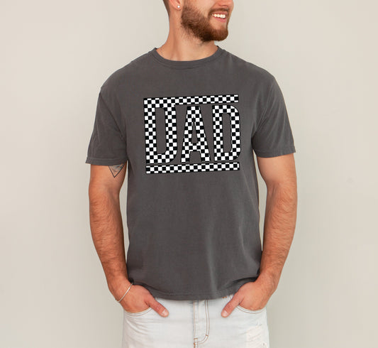 Dad, Retro, Checkered, Vintage, Father's Day, For Men, Husband Tshirt Comfort Colors T-Shirt