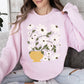 Daisies, Retro Floral Design Sweatshirt