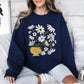 Daisies, Retro Floral Design Sweatshirt