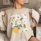 Daisies, Retro Floral Design Sweatshirt