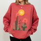 Desert Cactus, Sun Succulent, Western, Plants, Sweatshirt