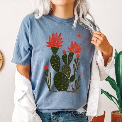 Desert Cactus, Succulent, Country, Western, Plants, Tshirt Comfort Colors T-Shirt