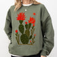 Desert Cactus, Succulent, Country, Western Plants Sweatshirt