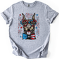 Doberman Patriotic Dog, USA, America, Pet Lover, 4th of July, Soft Style T-Shirt
