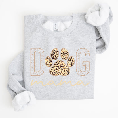 Dog Mama, Leopard Print Sweatshirt, Mother's Day Gift