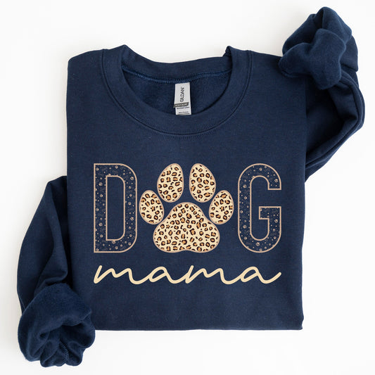 Dog Mama, Leopard Print Sweatshirt, Mother's Day Gift