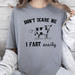 Don't Scare Me, I Fart Easily, Cow, Funny, Pass Gas, Aesthetic, Humorous Tshirt Comfort Colors T-Shirt