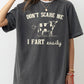 Don't Scare Me, I Fart Easily, Cow, Funny, Pass Gas, Aesthetic, Humorous Tshirt Comfort Colors T-Shirt