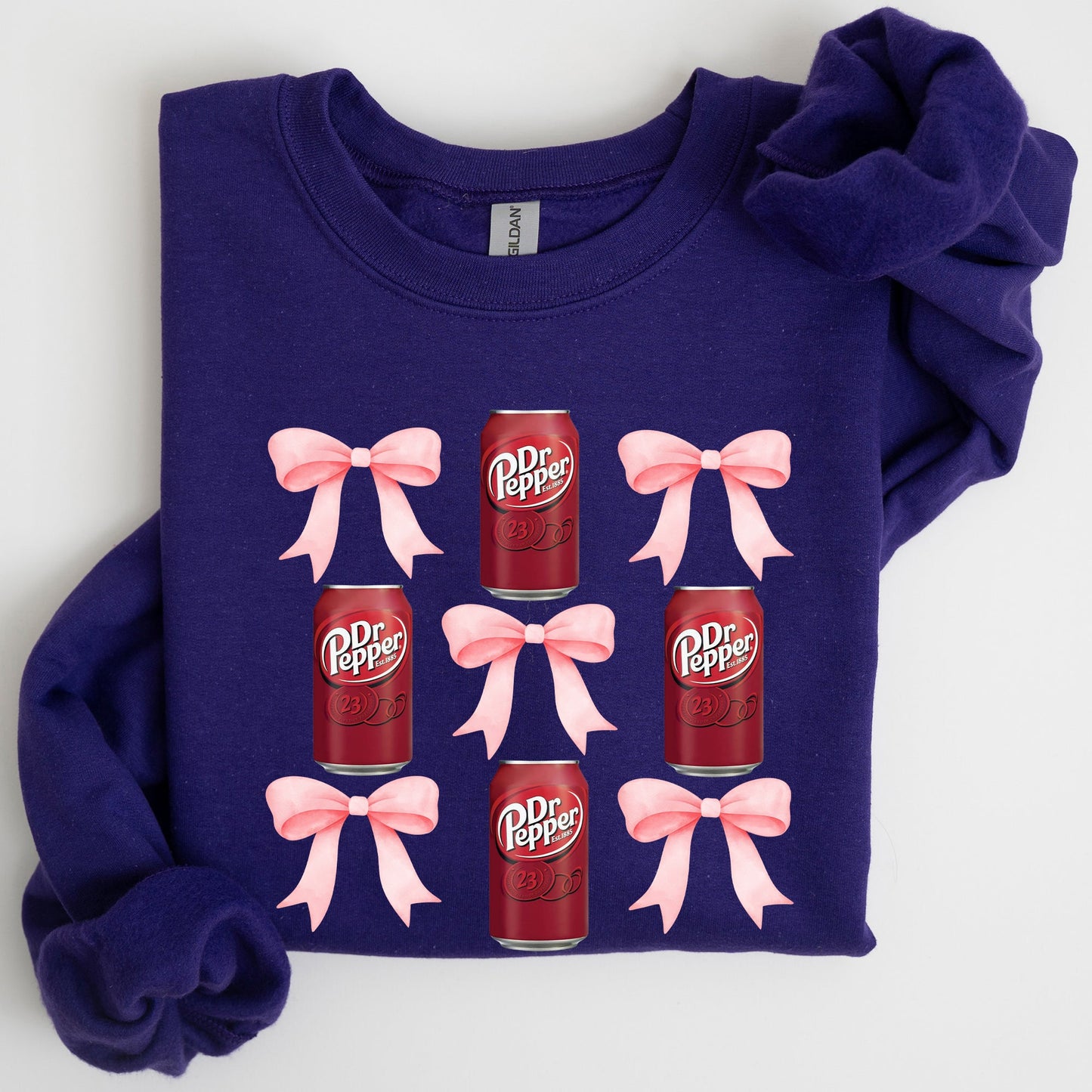 Dr Pepper, Soft Drink, Coquette, Preppy, Soda, Pop, Bows Sweatshirt