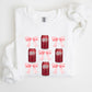 Dr Pepper, Soft Drink, Coquette, Preppy, Soda, Pop, Bows Sweatshirt