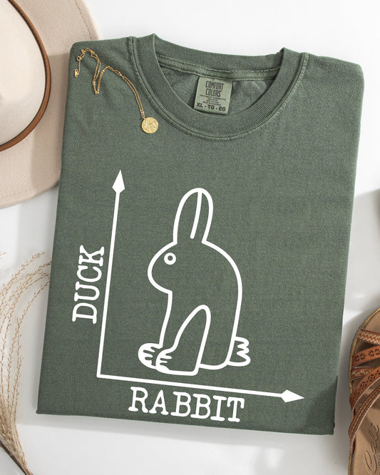 Duck, Rabbit, Funny, Meme, Aesthetic Shirt Comfort Colors T-Shirt