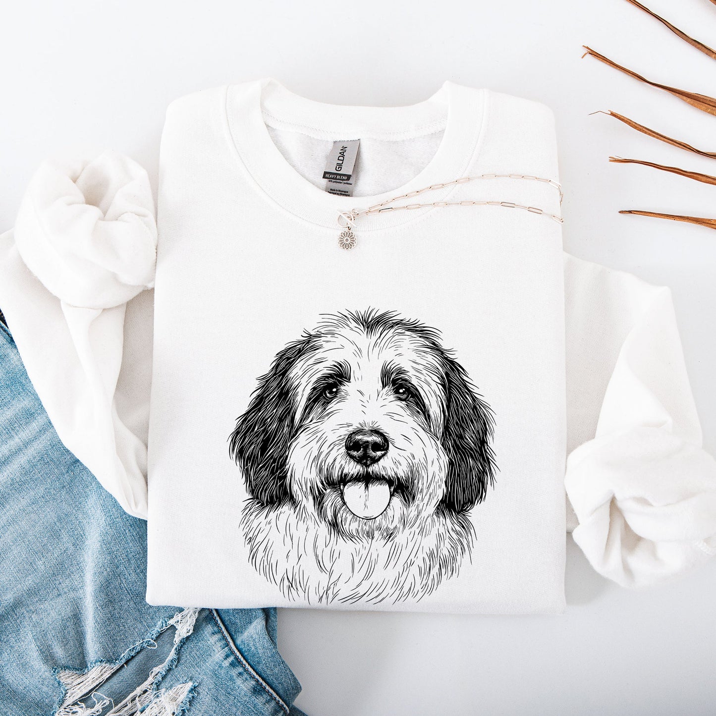English Sheepdog, Dog Lover Apparel, Pet, Dog Breed, Cute Sweatshirt
