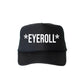 Eyeroll, Sassy, Funny, Black Snapback Trucker Hat