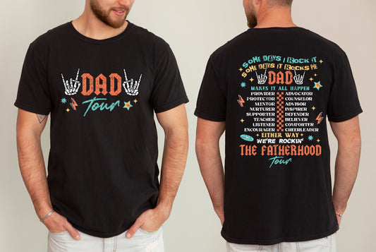 Fatherhood Tour, Dad Rock, Music, Concert, Father's Day, For Men, Some Day I Rock It Tshirt Comfort Colors T-Shirt