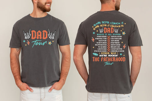 Fatherhood Tour, Dad Rock, Music, Concert, Father's Day, For Men, Some Day I Rock It Tshirt Comfort Colors T-Shirt