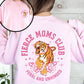 Feral Moms Club, Tiger, Front and Back, Mother's Day Sweatshirt