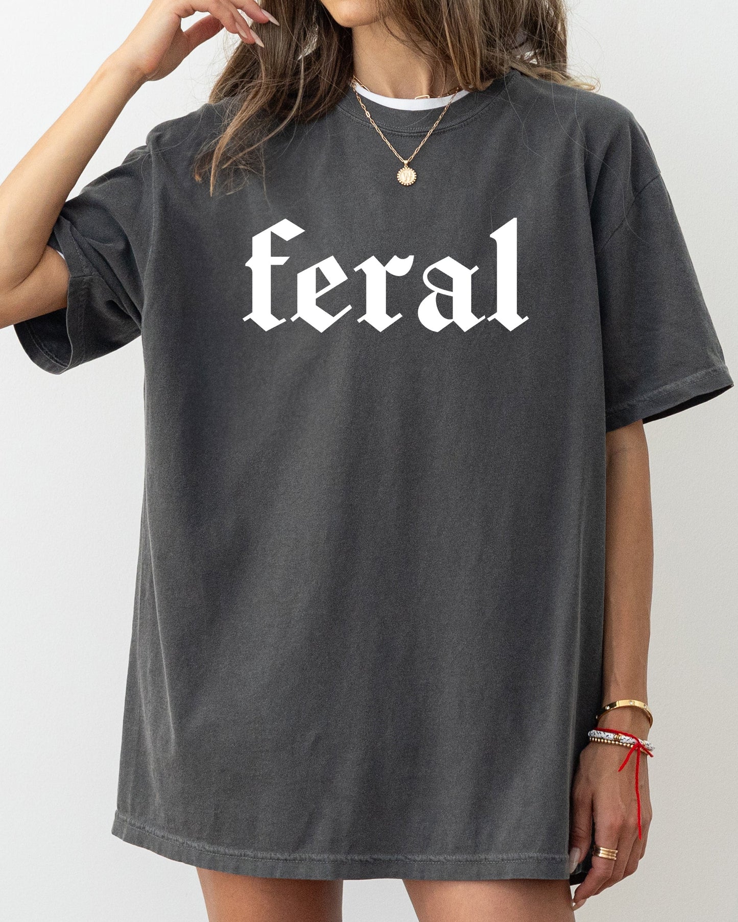 Feral, Funny, Humorous, Suggestive, Vulgar, Meme, Aesthetic, Trendy Shirt Comfort Colors T-Shirt