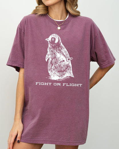 Fight For Flight, Penguin, Funny, Aesthetic, Meme, Trendy, Bird Shirt Comfort Colors T-Shirt