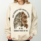 Find Someone Who Grows Flowers, Skeleton, Cowgirl Sweatshirt
