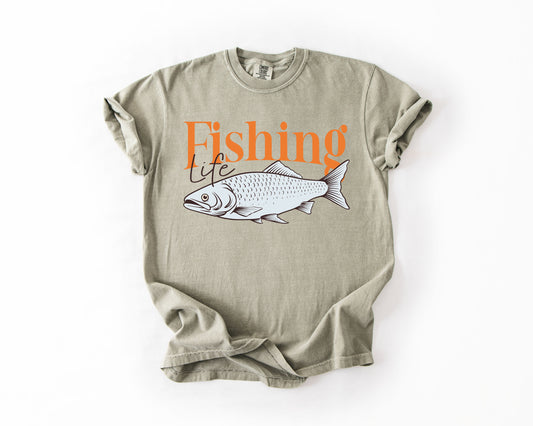 Fishing Life, Boat, Lake Life, Sea Life, Camping, Outdoor, Nature, Travel, Comfort Colors T-Shirt