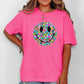 Floral Smiley Face, Retro, Summer, Flowers, Comfort Colors T-Shirt