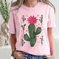Flowering Desert Cactus, Succulent, Plants, Cowgirl, Tshirt Comfort Colors T-Shirt
