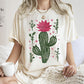 Flowering Desert Cactus, Succulent, Plants, Cowgirl, Tshirt Comfort Colors T-Shirt