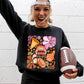 Football, Floral, Girly, Sports, Game Day, Big Game, Touchdown, Tailgate Party Sweatshirt