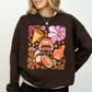 Football, Floral, Girly, Sports, Game Day, Big Game, Touchdown, Tailgate Party Sweatshirt