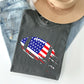 Football, Sports, American Flag, Patriotic Tshirt Comfort Colors T-Shirt