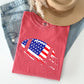 Football, Sports, American Flag, Patriotic Tshirt Comfort Colors T-Shirt