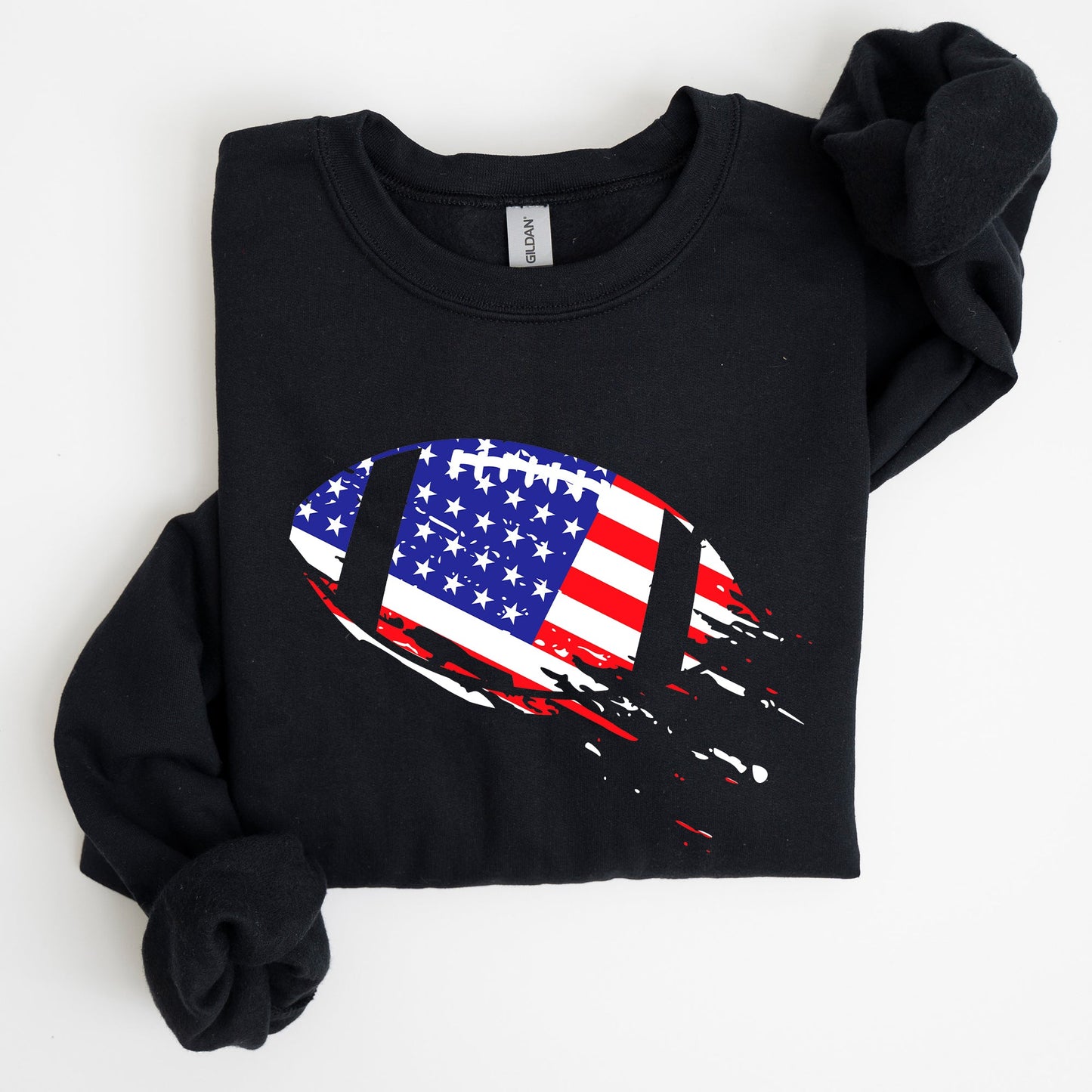 Football, Sports, American Flag, Patriotic, Sweatshirt