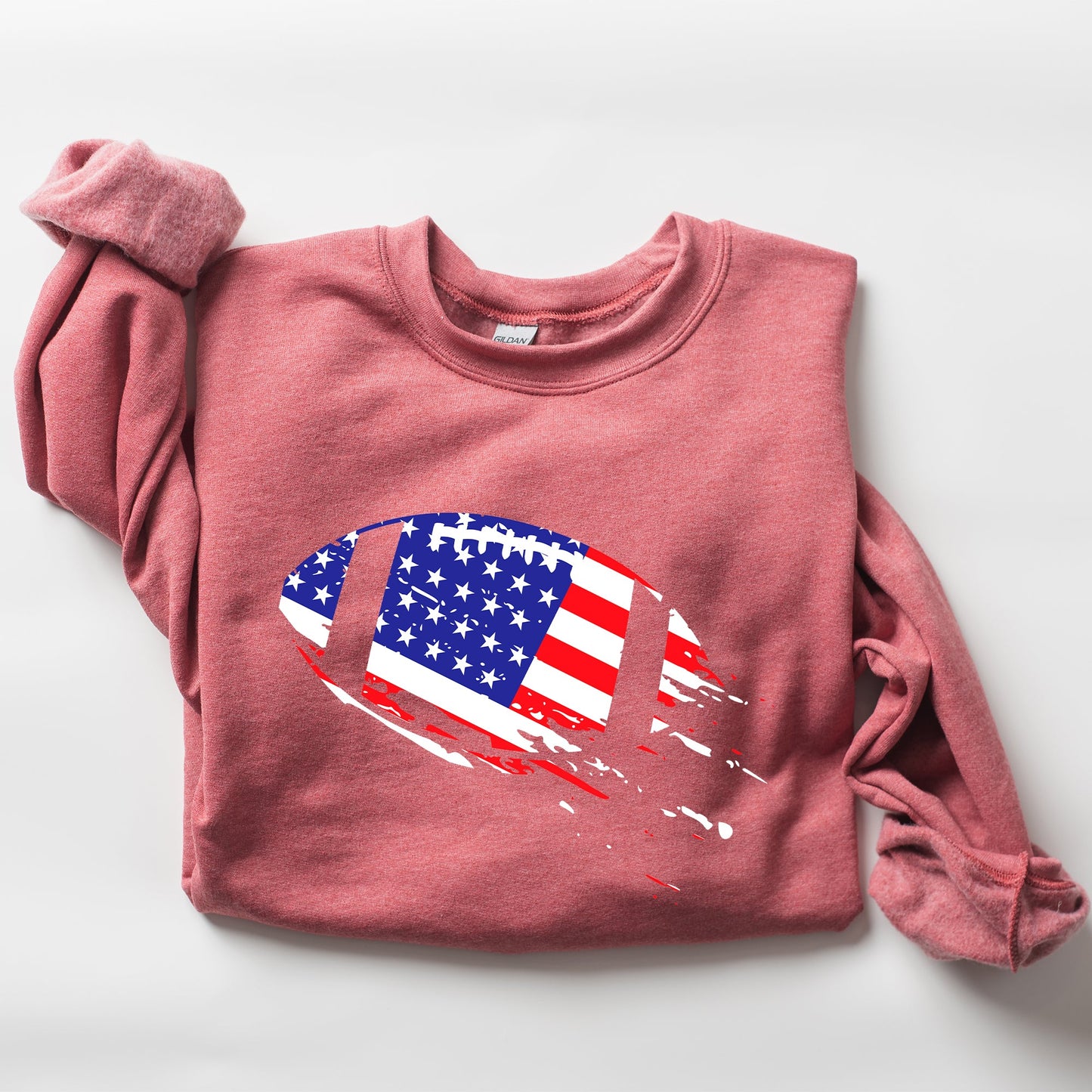 Football, Sports, American Flag, Patriotic, Sweatshirt