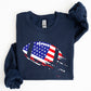 Football, Sports, American Flag, Patriotic, Sweatshirt