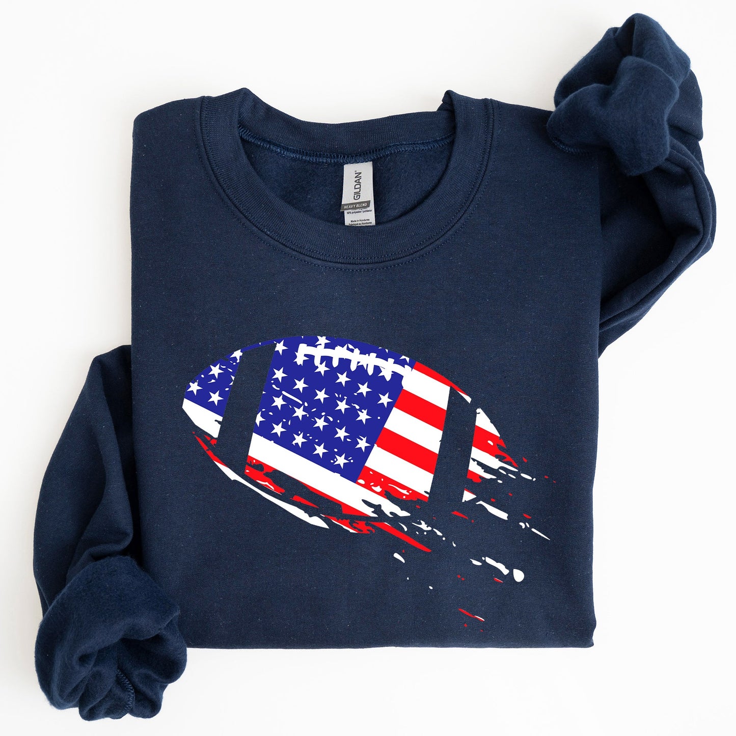 Football, Sports, American Flag, Patriotic, Sweatshirt