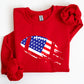 Football, Sports, American Flag, Patriotic, Sweatshirt