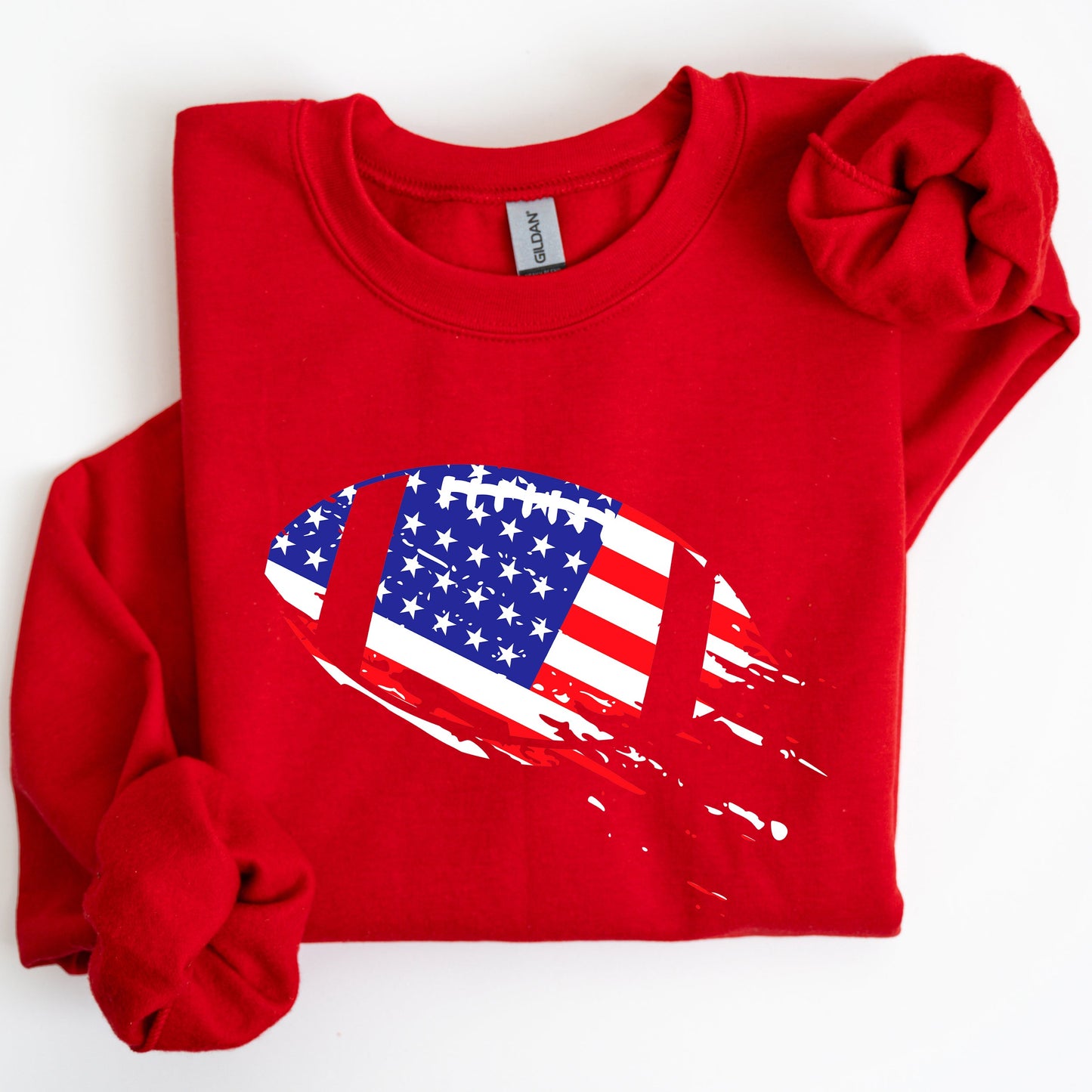 Football, Sports, American Flag, Patriotic, Sweatshirt