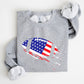 Football, Sports, American Flag, Patriotic, Sweatshirt