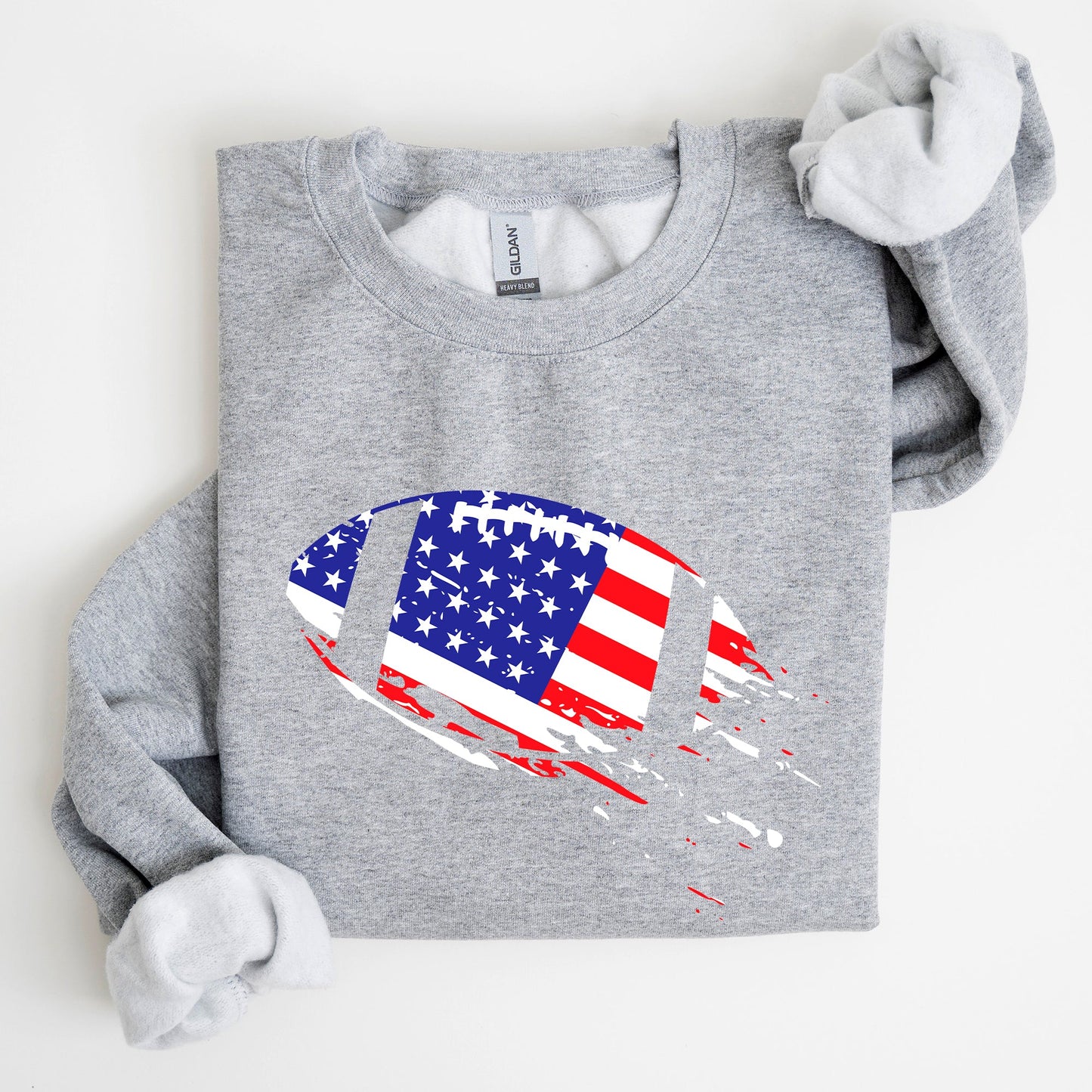 Football, Sports, American Flag, Patriotic, Sweatshirt