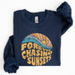 Forever Chasing Sunsets, Beach, Retro Sweatshirt