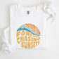 Forever Chasing Sunsets, Beach, Retro Sweatshirt