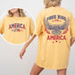 Free Bird, America, Red White Blue, Patriotic, 1776, Retro, Concert, Front And Back, USA, Independence Day, Tshirt Comfort Colors T-Shirt