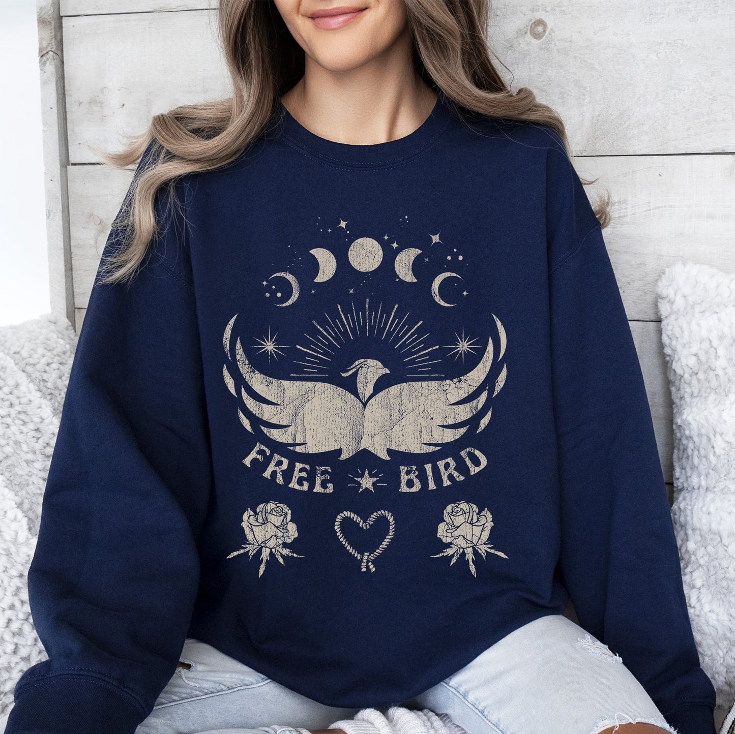 Free Bird, Music, Concert, Western Sweatshirt