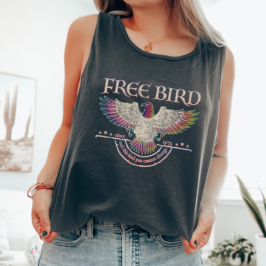 Free Bird, Music, Festival, Original Designer Comfort Colors Tank Top