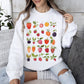 Fruity Delight, Colorful Berries Illustrated Sweatshirt