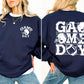 Game Day, Front and Back, Football, Sports, Big Game, Touchdown, Tailgate Party Sweatshirt