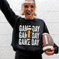 Game Day, Lightening Bolt, Football, Sports, Big Game, Touchdown, Tailgate Party Sweatshirt