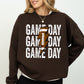 Game Day, Lightening Bolt, Football, Sports, Big Game, Touchdown, Tailgate Party Sweatshirt