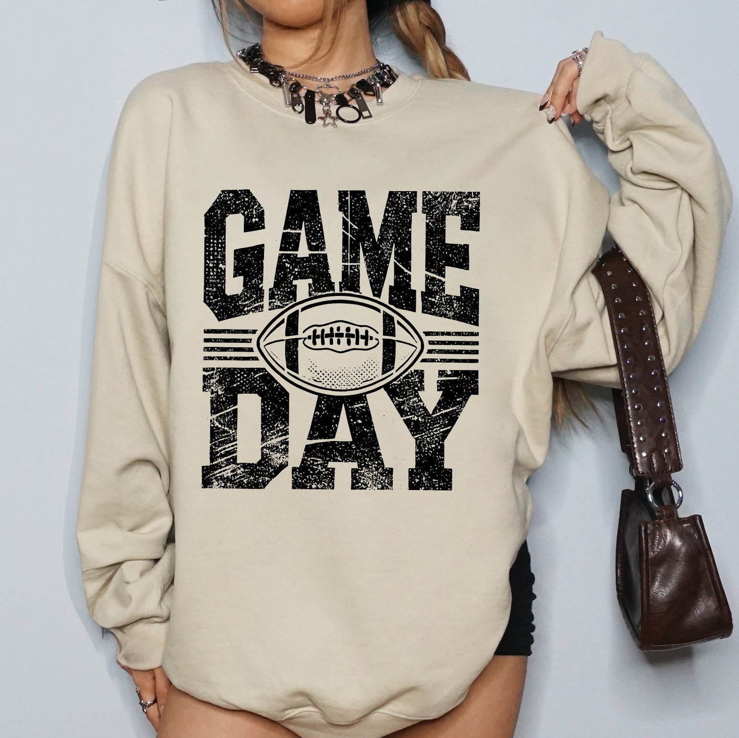 Game Day, Varsity, Football, Sports, Big Game, Touchdown, Tailgate Party Sweatshirt