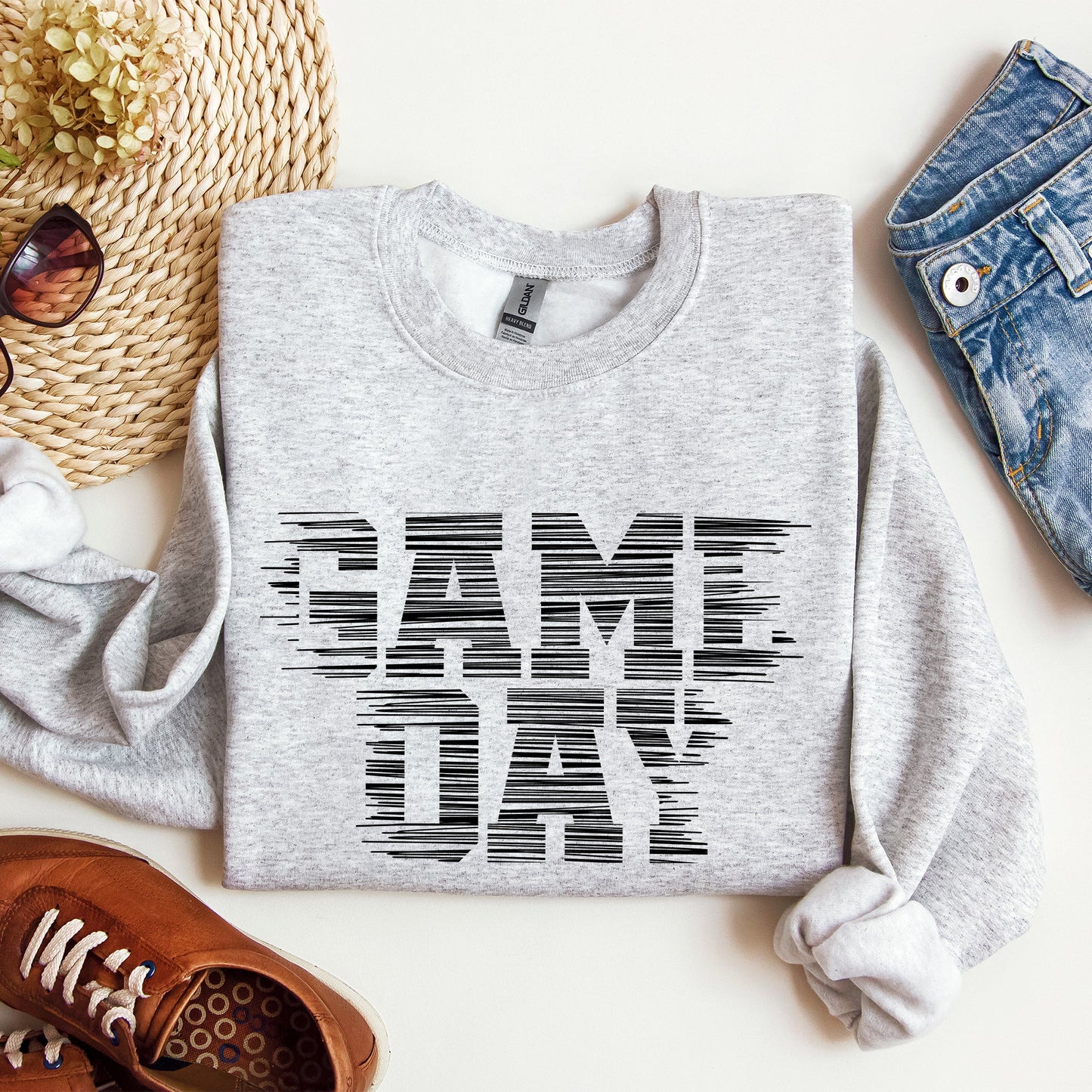 Game Day, Vintage, Football, Sports, Big Game, Touchdown, Tailgate Party Sweatshirt